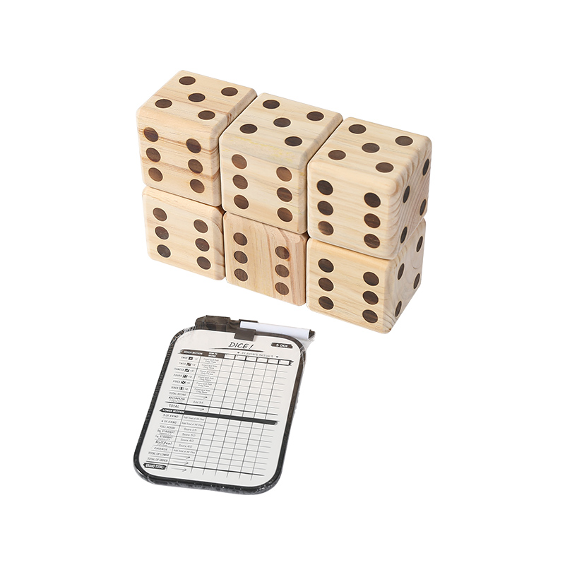 Wooden Playing Dice Set