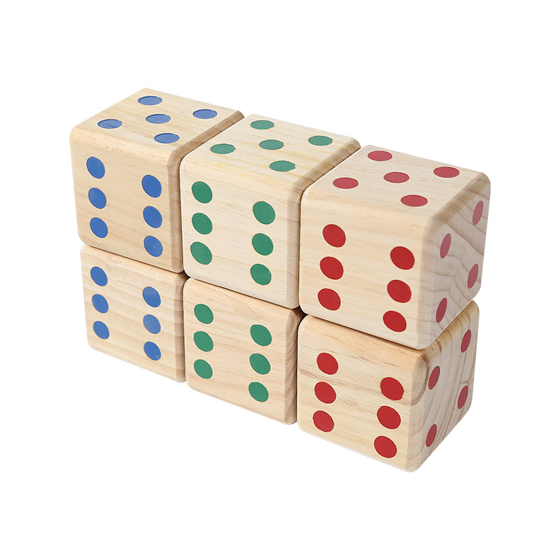 Wooden Playing Dice Set